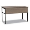 Linea Italia 23-3/4 in D X 47.25" W X 29.5" H, Natural Walnut, Steel UR600NW